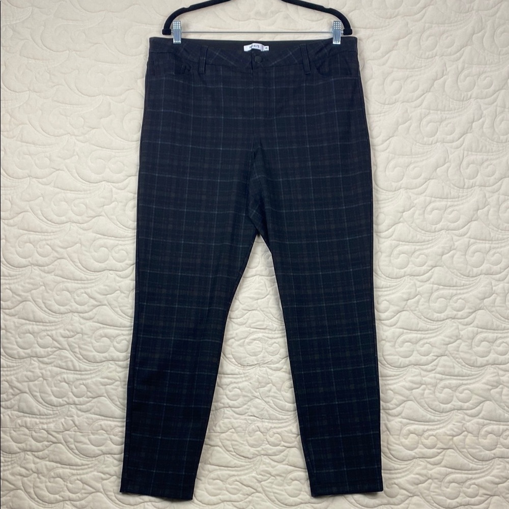 Ricki's Plaid Ankle Pants Stretchy Size 14